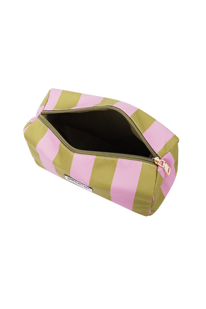 Toilettas - Gestreept Roze Groen - Bobbie Rose
