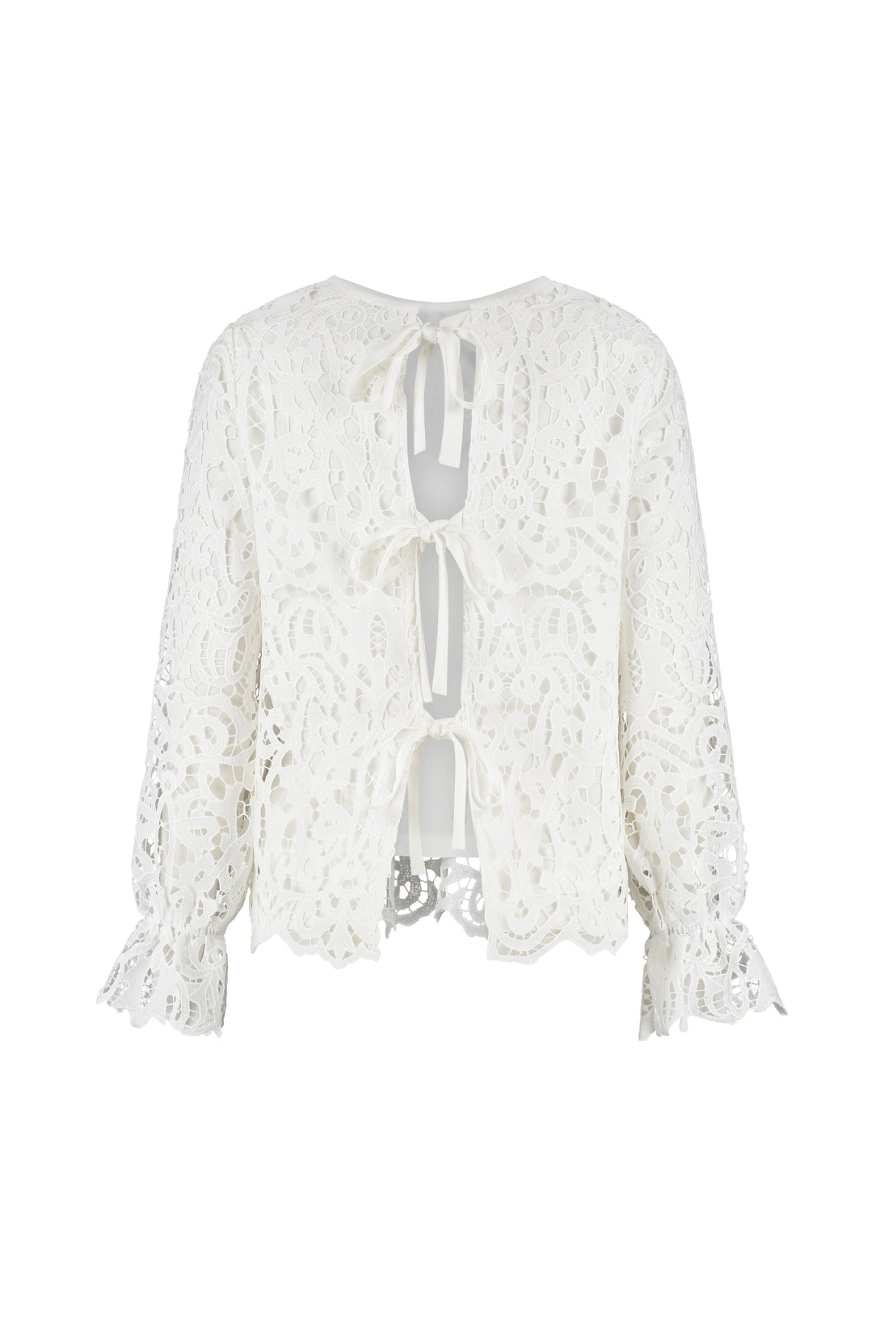 Marie Blouse - White - Bobbie Rose