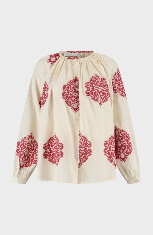 James Blouse - Red - Bobbie Rose