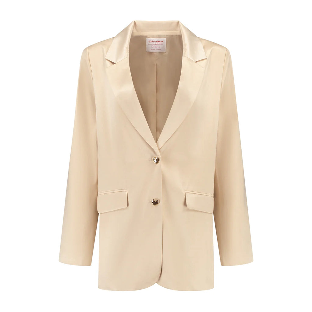 The Wedding Planner Blazer - Beige -  - Bobbie Rose