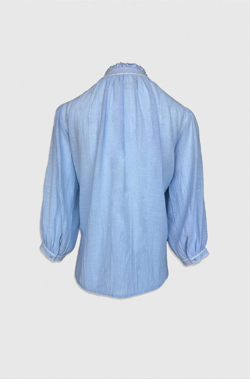 Drew Blouse - Sky Blue - Bobbie Rose