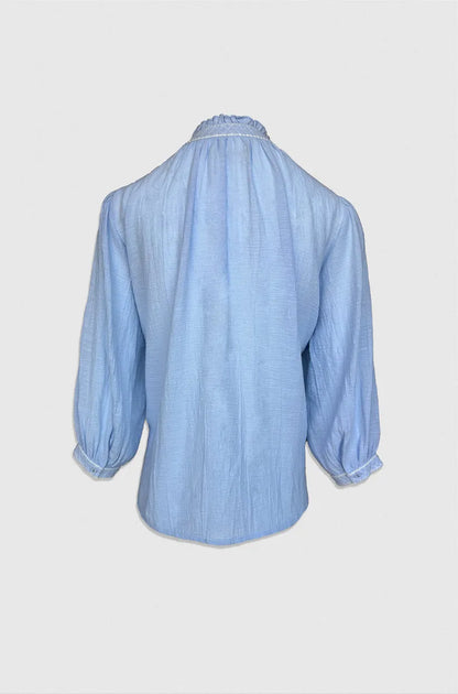 Drew Blouse - Sky Blue - Bobbie Rose