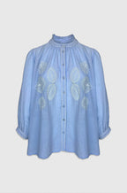 Drew Blouse - Sky Blue -  - Bobbie Rose