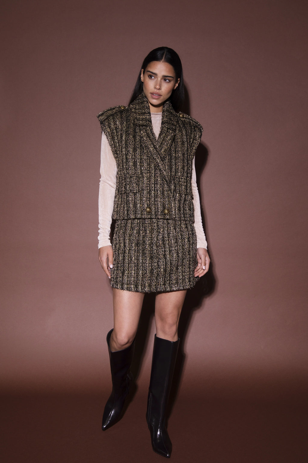 Day Gilet - Bruin -  - Bobbie Rose