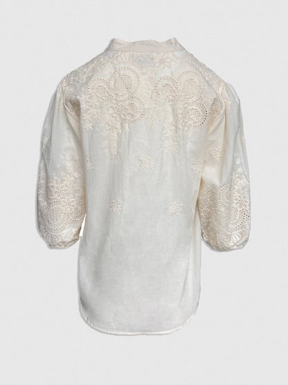 Ayden Blouse - Cloud Cream - Bobbie Rose