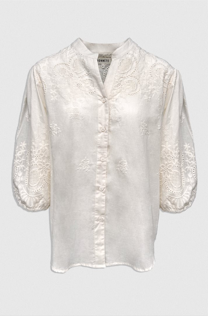 Ayden Blouse - Cloud Cream - Bobbie Rose