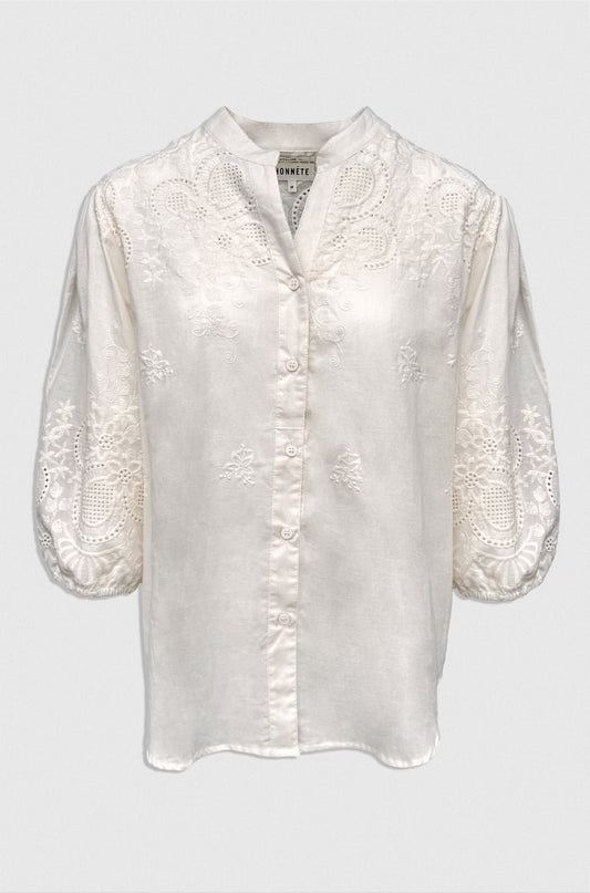 Ayden Blouse - Cloud Cream - Bobbie Rose