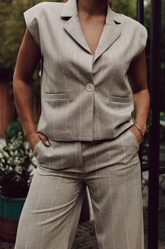 Mavis Gilet - Grey/Mix - Bobbie Rose