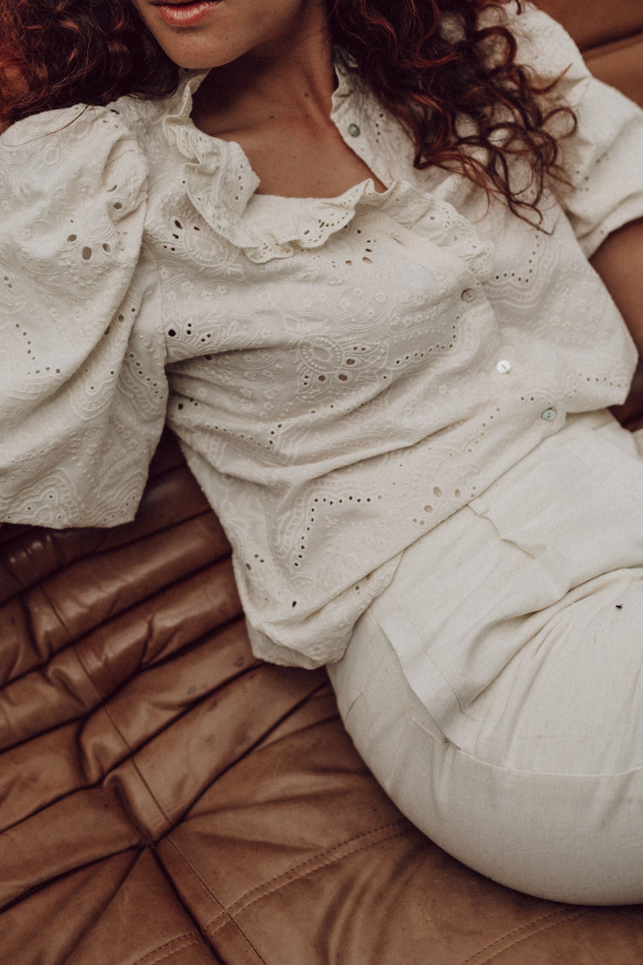 Ayden Blouse - Cloud Cream - Bobbie Rose