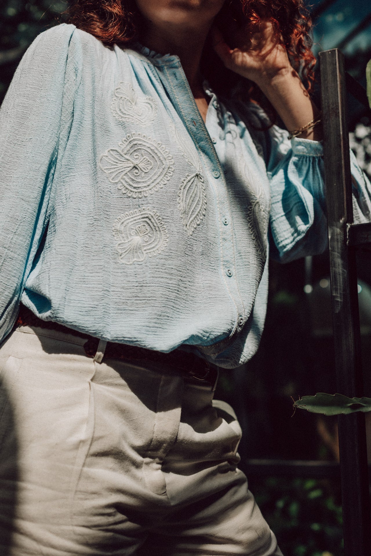 Drew Blouse - Sky Blue - Bobbie Rose
