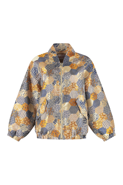 Mae Jacket - Beige Print - Bobbie Rose