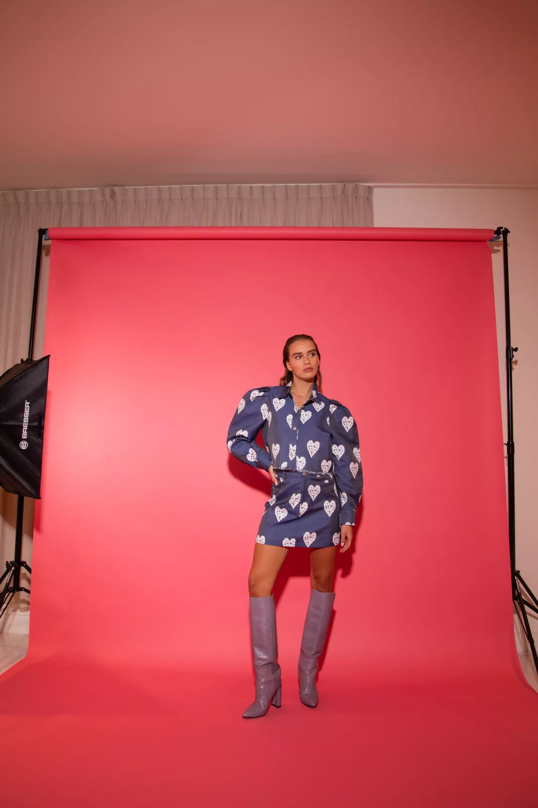 Heart Jacket - Blue - Bobbie Rose