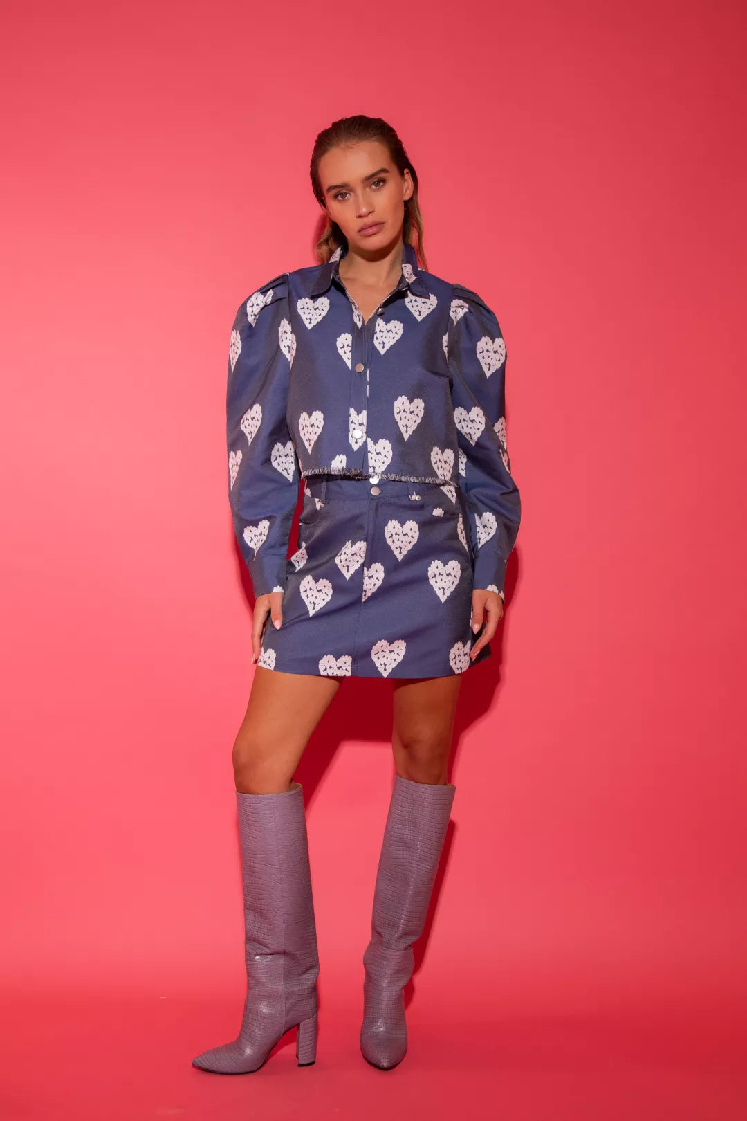 Heart Jacket - Blue - Bobbie Rose