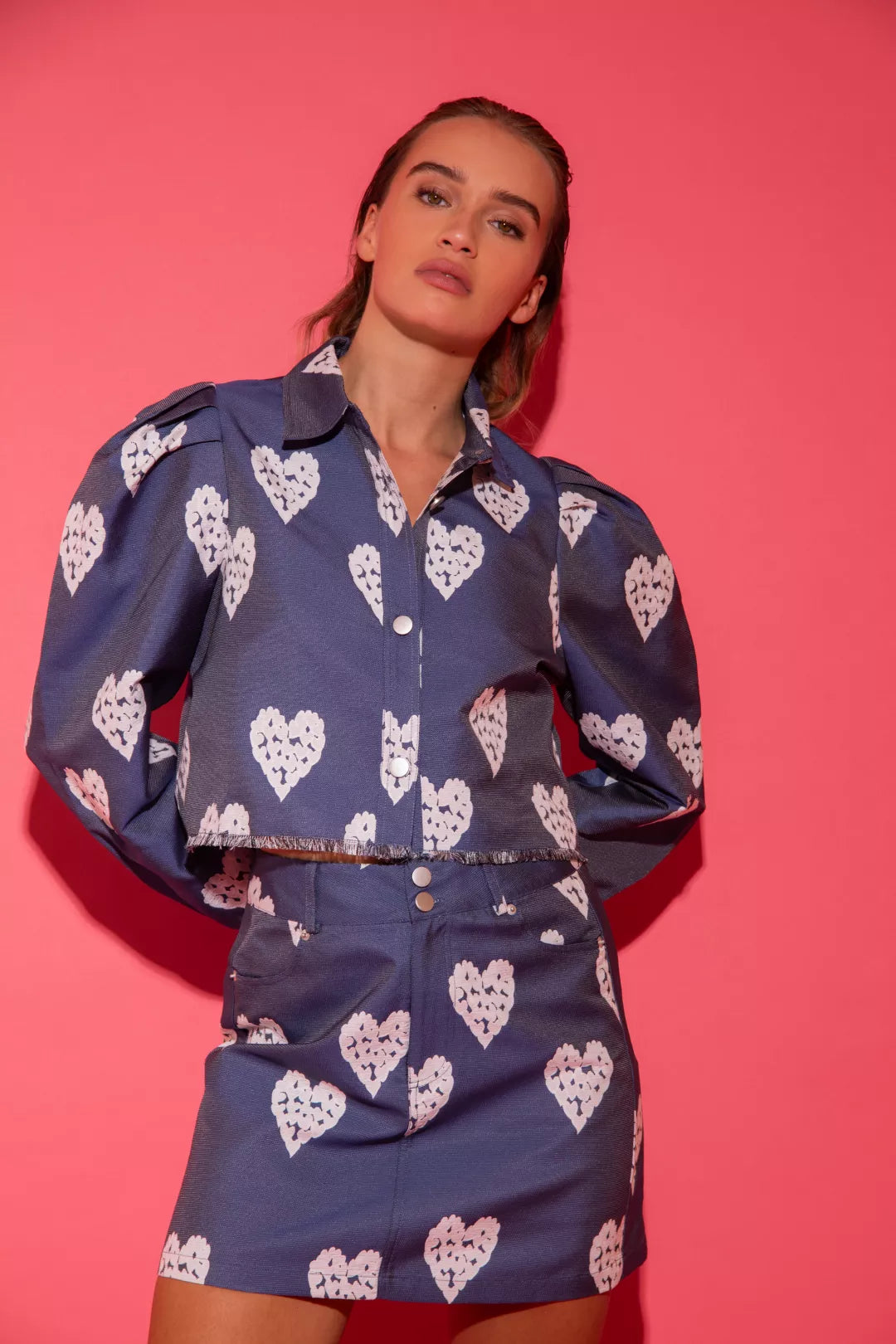 Heart Jacket - Blue - Bobbie Rose