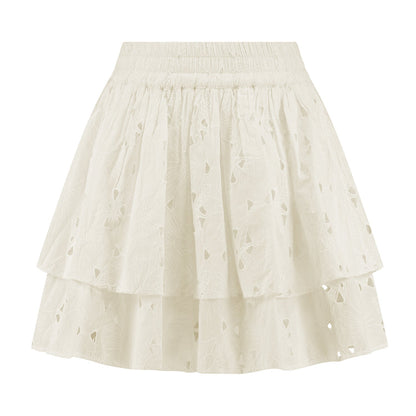 Teddy Skirt - White - Bobbie Rose